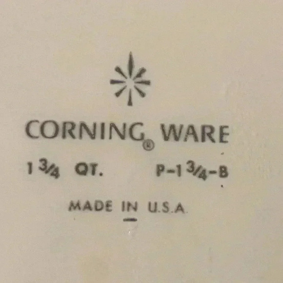 Vintage Corning Ware 56 oz-7 cup-Blue Cornflower Casserole Dish-P-1 3/4B-#437 - Picture 4 of 4
